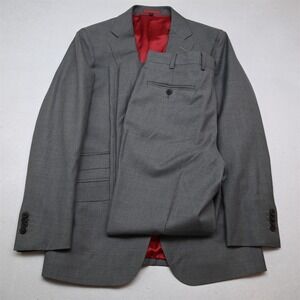 Suitsupply 38R 32x30 Gray 100% Wool Surgeon Cuff Mens Jacket Pants Suit